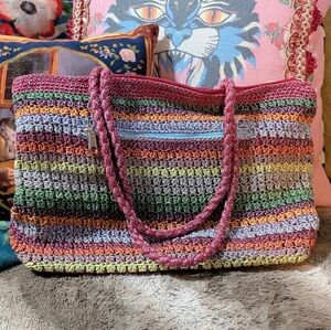 The Sak Multicolor Crochet Tote Bag